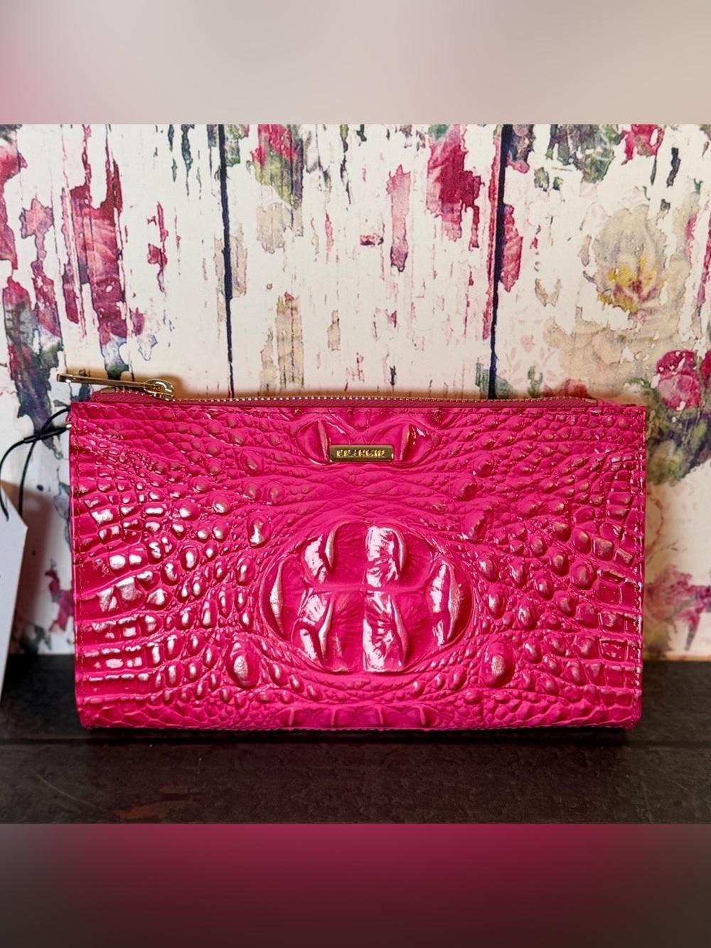 Brahmin Daisy Affection Pink Melbourne Genuine Leather NWT PERFECT EYE